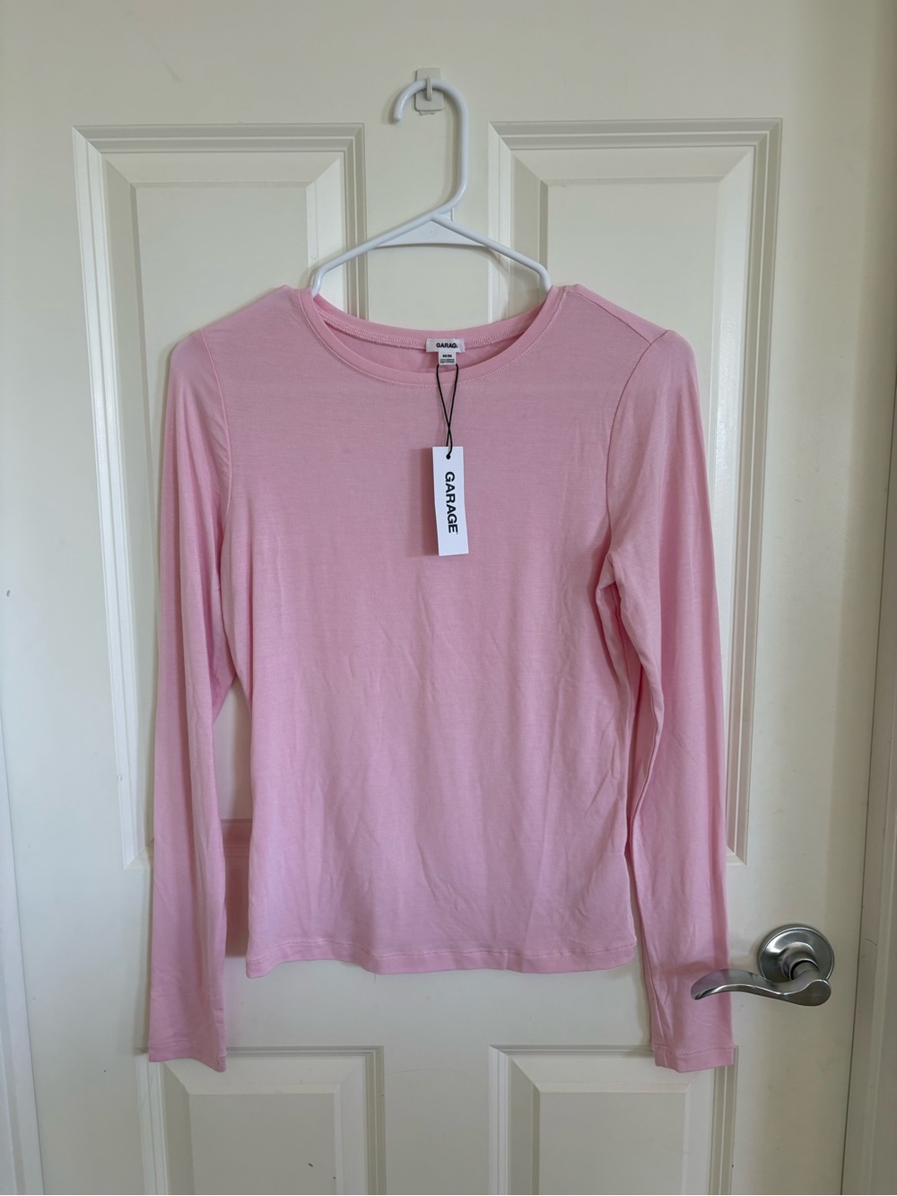 Garage Light Pink Long Sleeve Tee